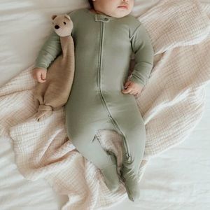 L’ovedbaby Organic Zipper Footie Onesie